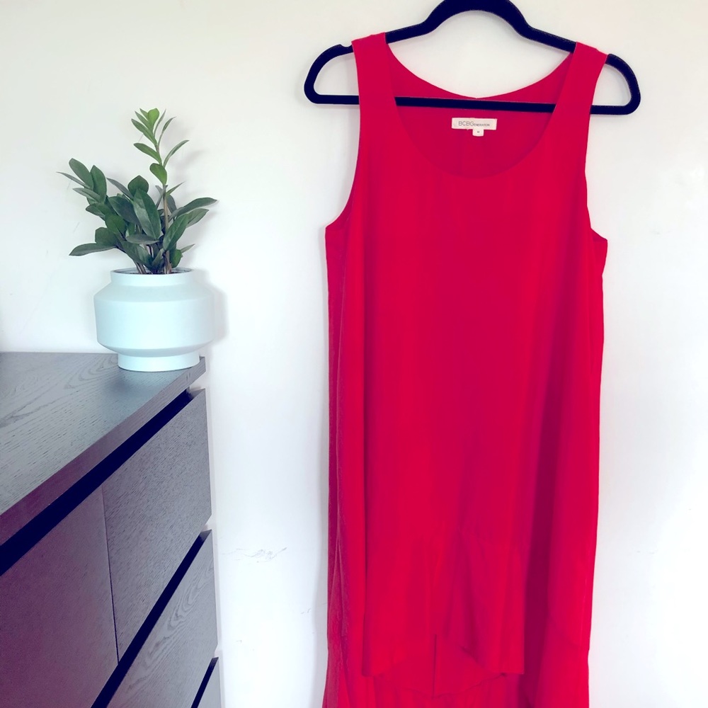 BCBGeneratiom Flowy Red Dress Medium